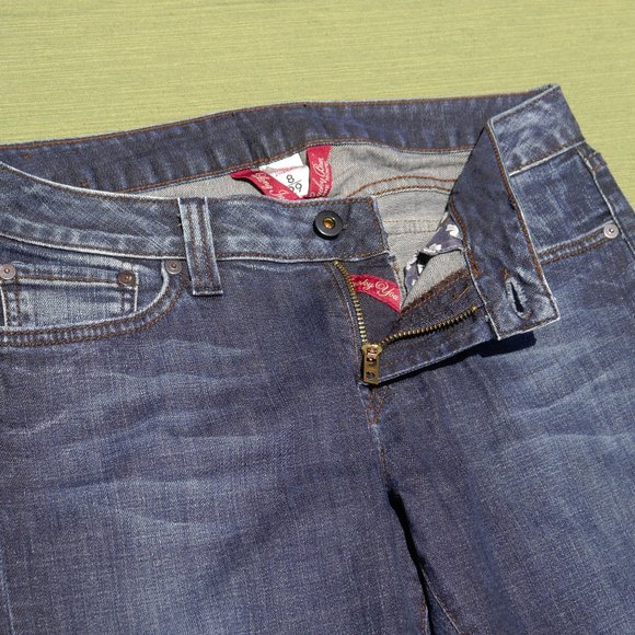 Lucky Brand Lauren Boot Jeans Size 8 Size 29 Long Length - Picture 11 of 13